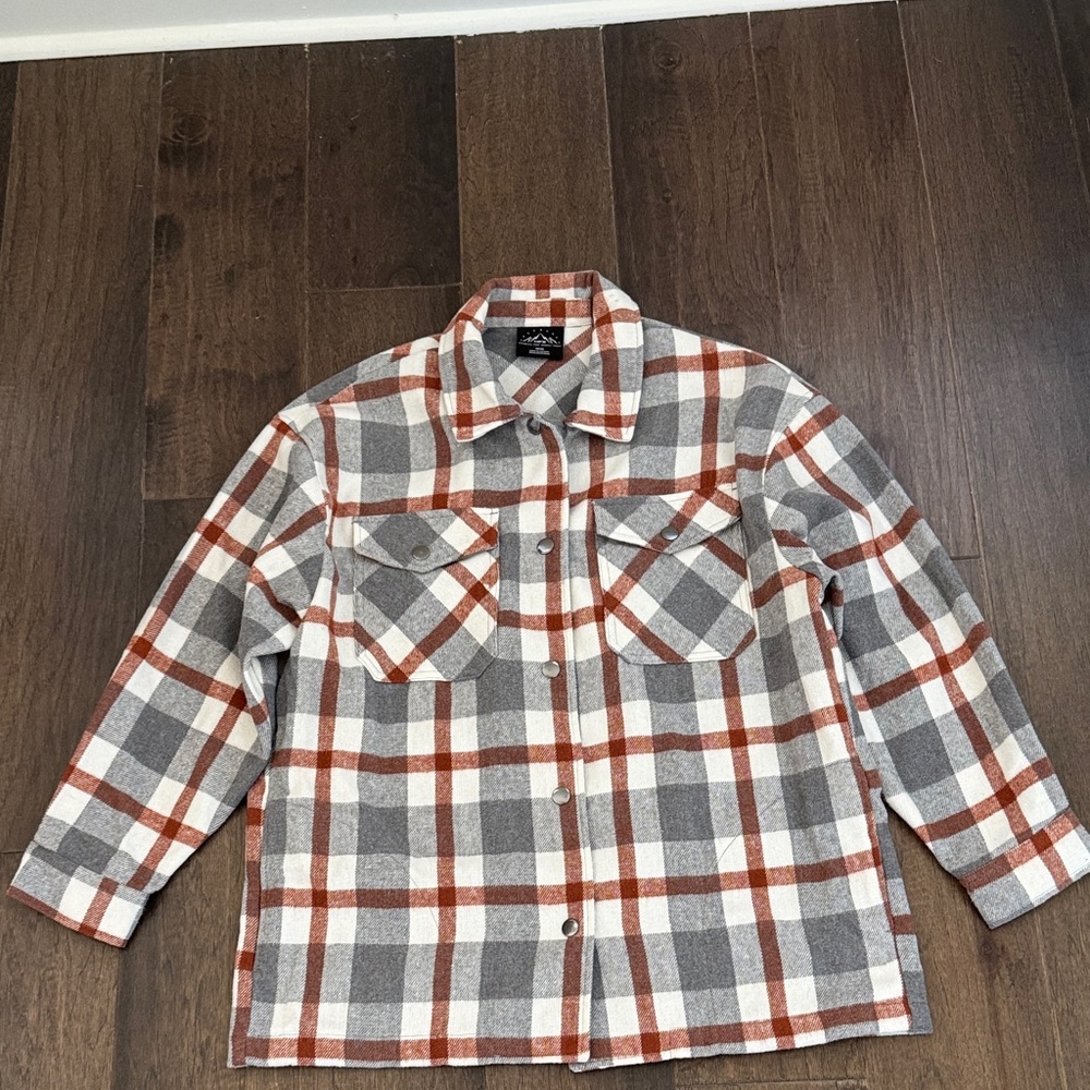 Plaid Button-Up Shacket